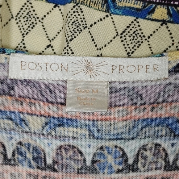 Boston Proper Tasseled Fringed Boho Coverup Mini Dress Size Medium - Picture 10 of 15